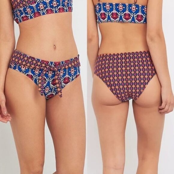 NEW REVOLVE X MINKPINK Conflict of Interest Multi Tie Front Bikini Bottoms L - Picture 2 of 8